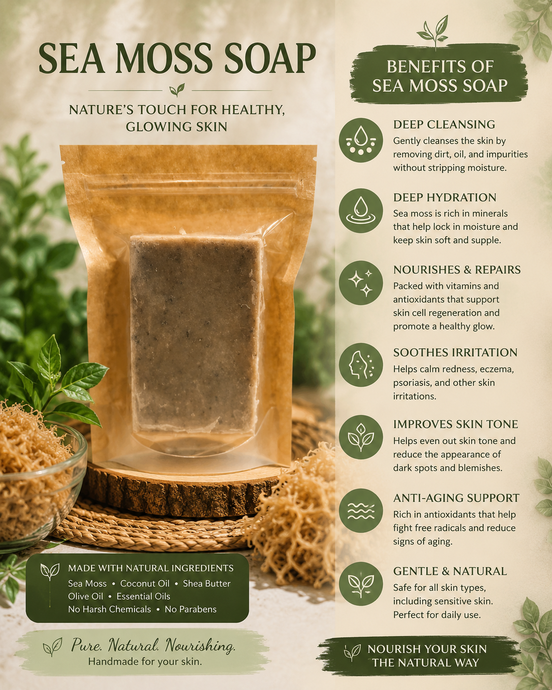 Seamoss soap