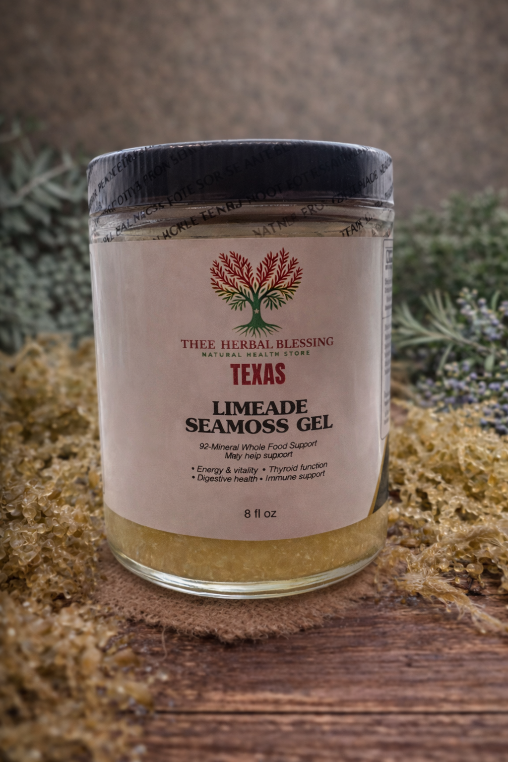 Lemon sea moss 8 oz