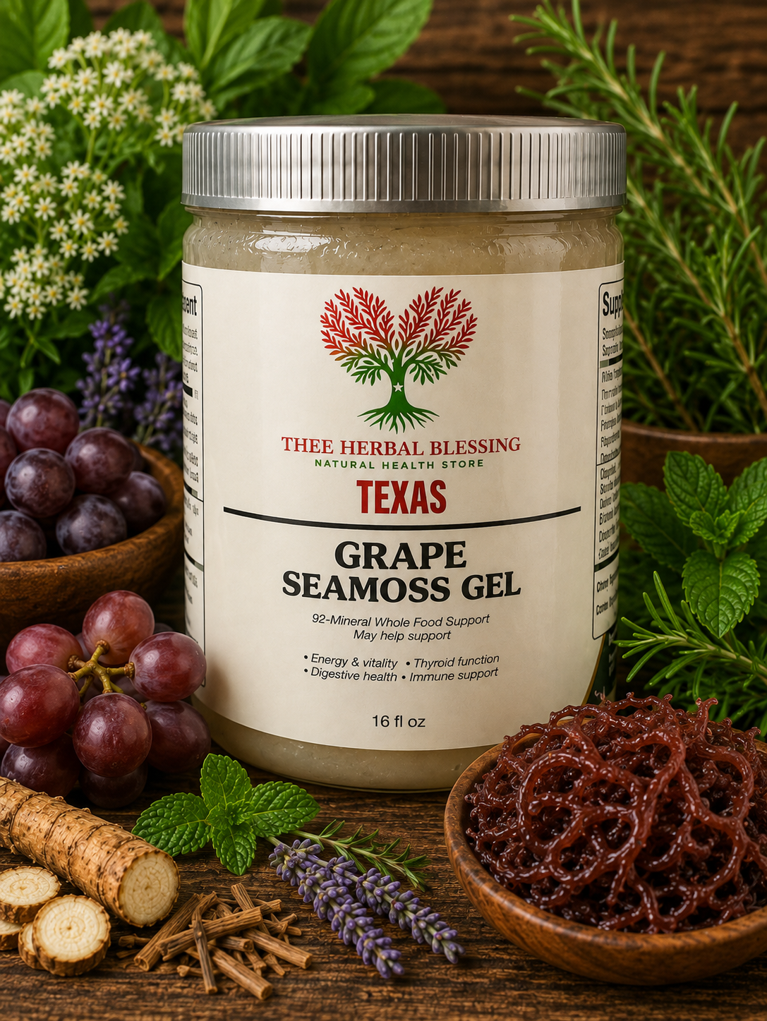Grape Seamoss 16oz